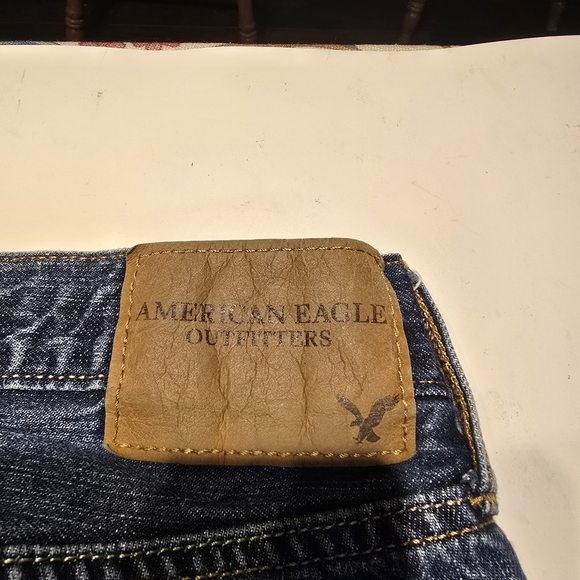 American Eagle Outfitters Dark Blue Denim Jeans - Picture 7 of 8